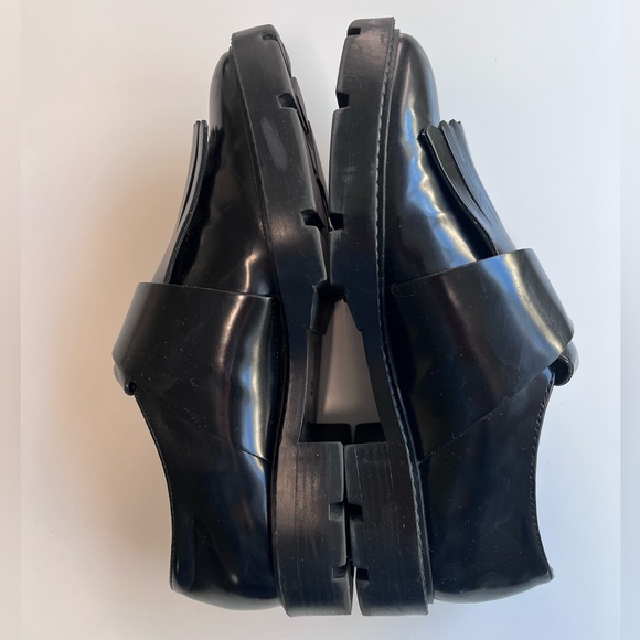 Zara Black Loafers with Silver Buckle - Picture 4 of 6